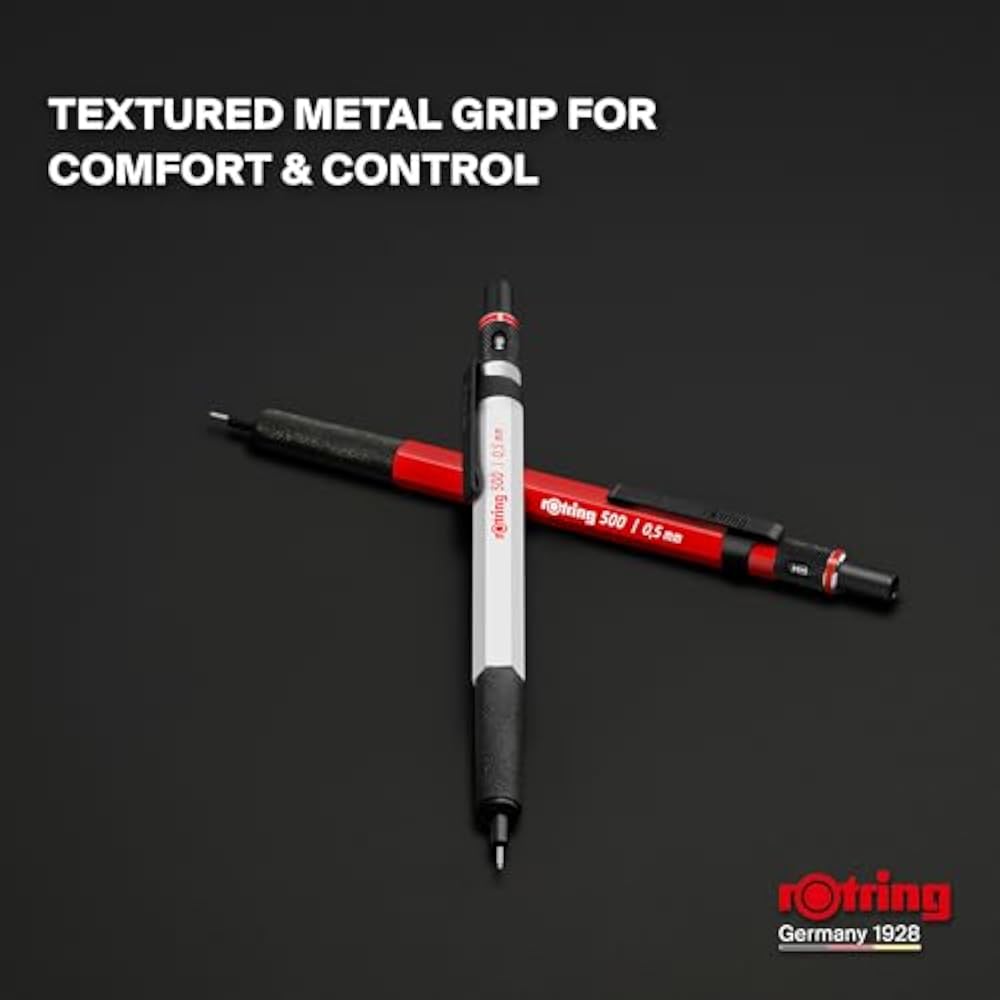 Rotring 500 Mechanical Pencil 0.5mm Shine Red 2218726