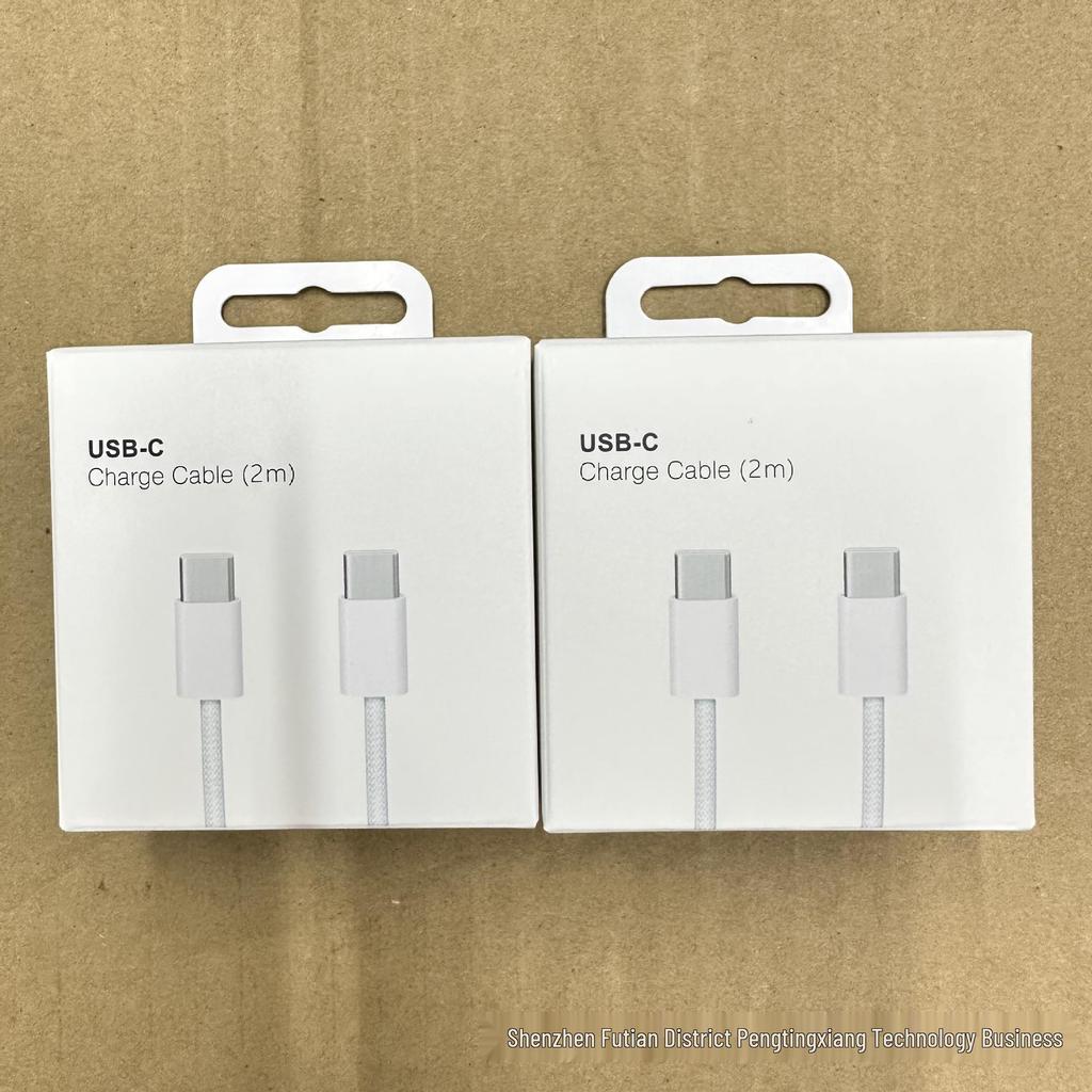 Apple 15 Fast Charging Dual C Braided Cable - Type-C To Type-C Packaging Box
