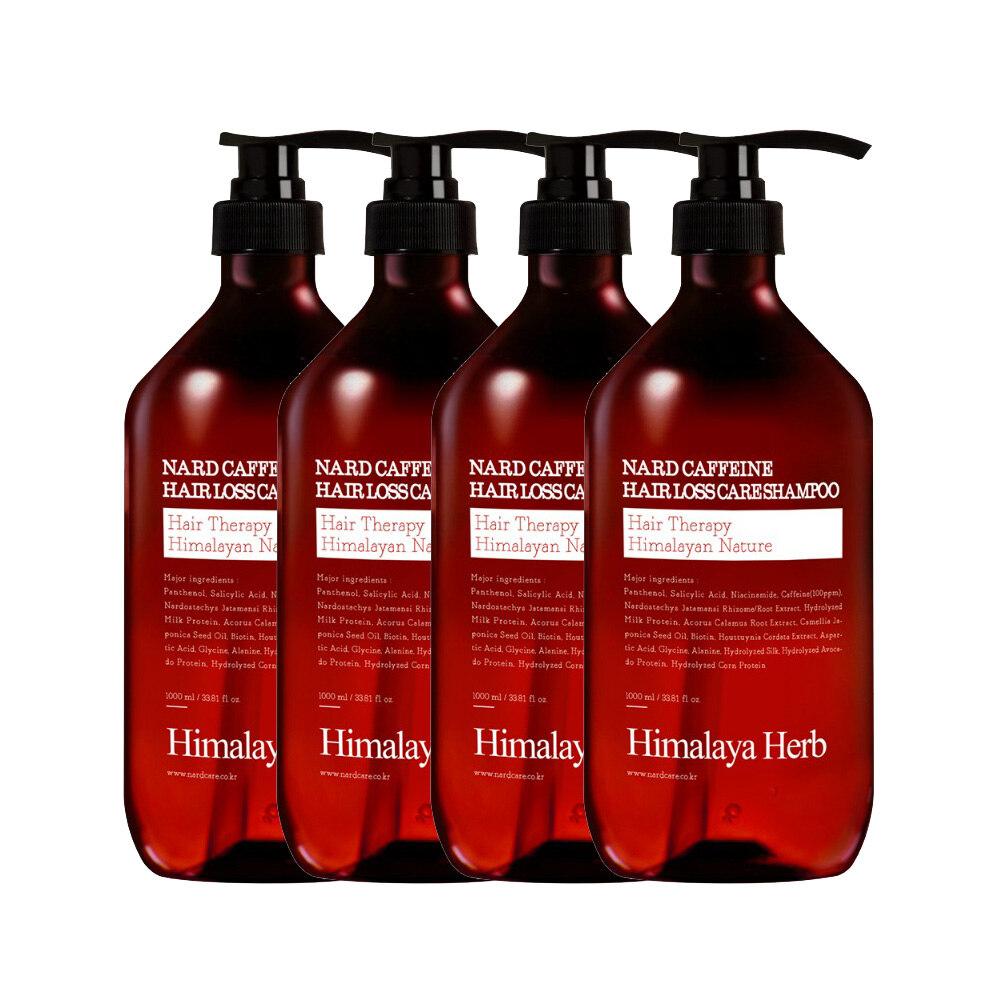 Himalayan Herbal Nard Caffeine Hair Loss Relief Shampoo 1000ml x4