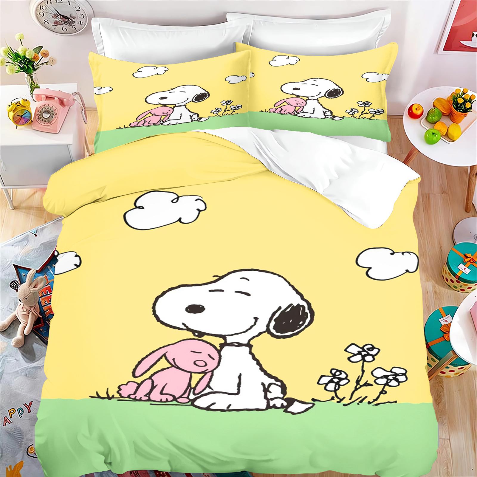 

Happy Dog Duvet Cover Sets Bedding Set Home Anime Comforter Bed Linen Twin Queen King Size Dropshipping Gift 155x220cm&set