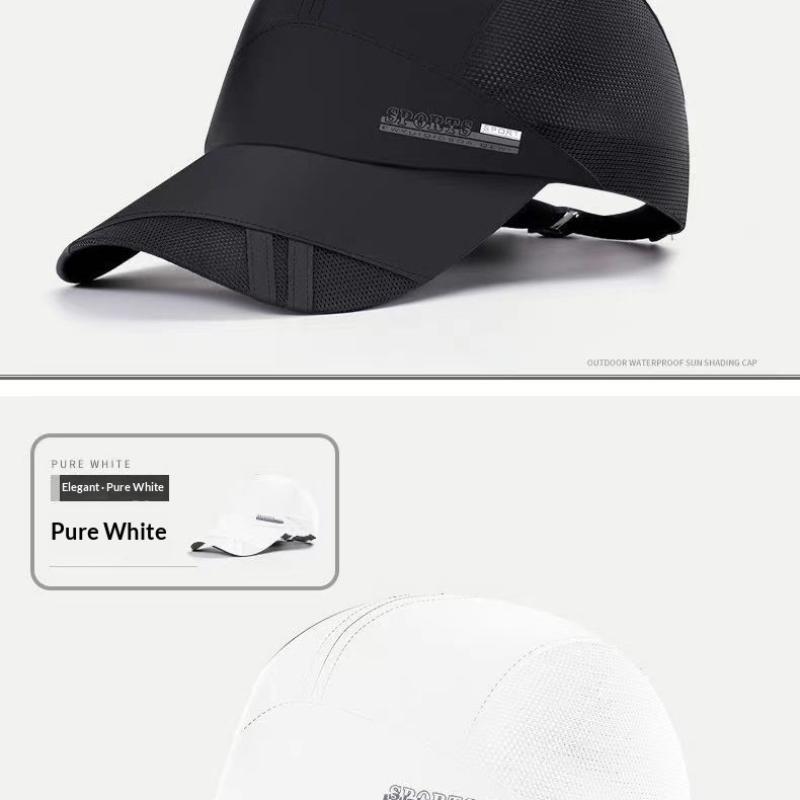 Unisex Baseball Cap For Outdoor Sports Summer Uv Protection Adjustable Quick Dry Braethable Tennis Hat Brim Hats