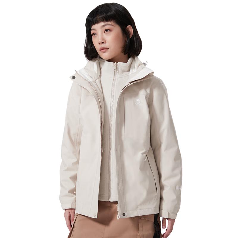 CAMEL Unisex 3-in-1 Waterproof Fleece-Lined Outdoor Jacket