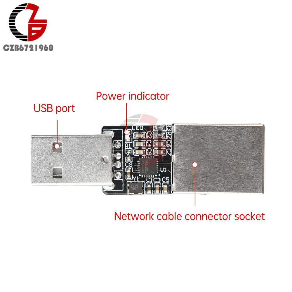 USB To RJ45 Ethernet Interface CH397A Module Type-C/USB/Pin To RJ45 Converter Network Module Microcontroller Program Over