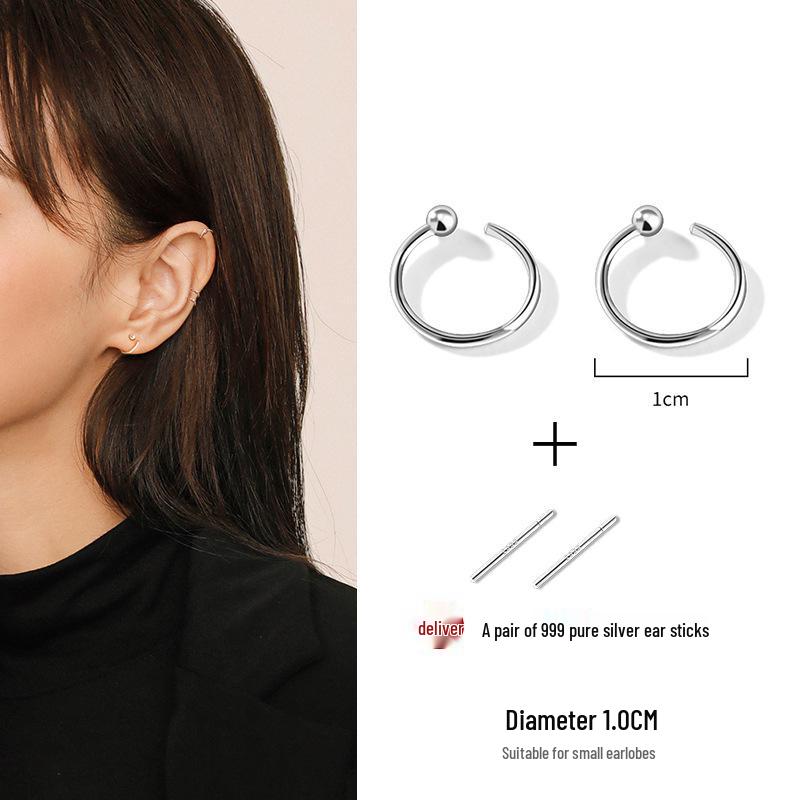 S925 Sterling Silver Stud Earrings - Trendy, Lightweight, Simple Luxury for Women (2025)