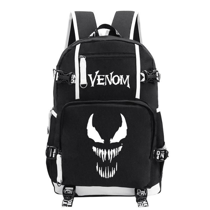 Venom Trend Campus Vielseitiger Rucksack Große Kapazität Leichtgewicht Student Schulrucksack