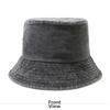 Solid Color Bucket Hat Washed Denim Sun Hat Vintage Boonie Hat  Outdoor Leisure