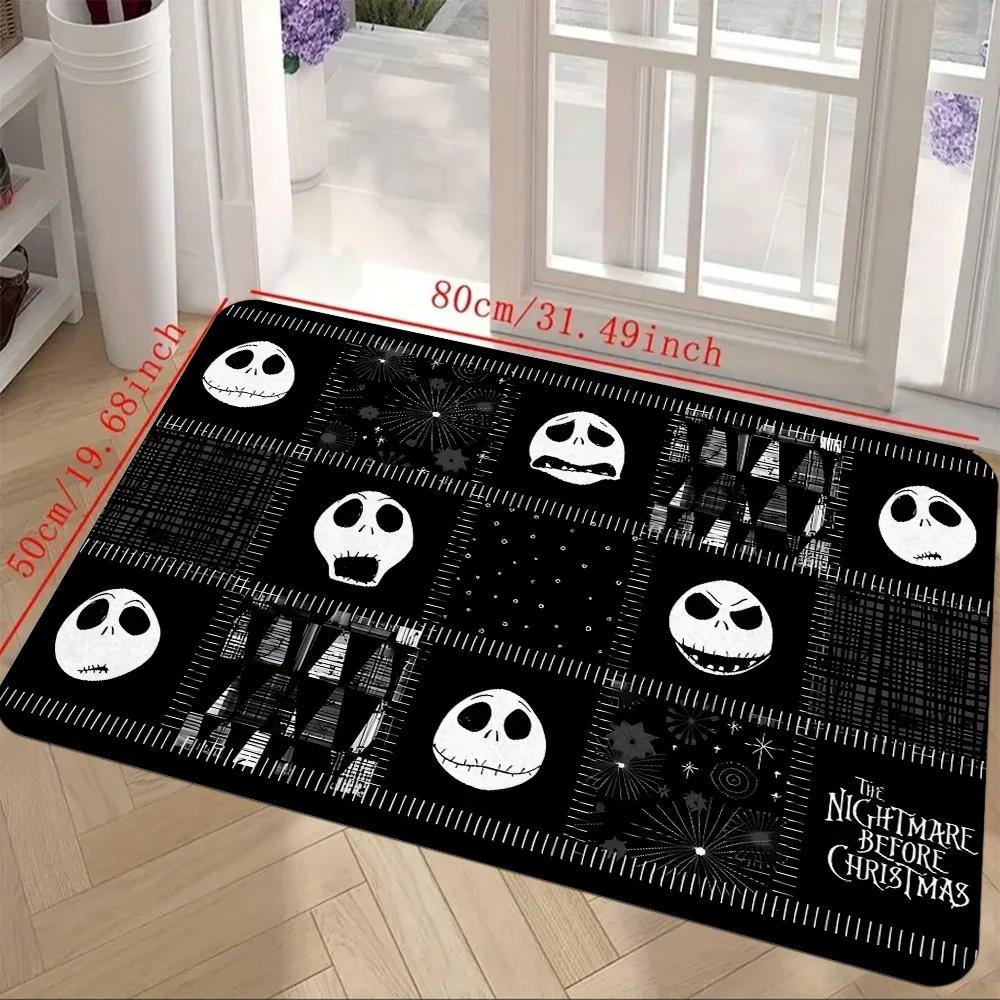 1 x Mother's Day Skeleton Jack Water Absorbent Non-slip Soft Bathroom Floor Mat, Floating Window Door Mat, Floor Mat, Mat