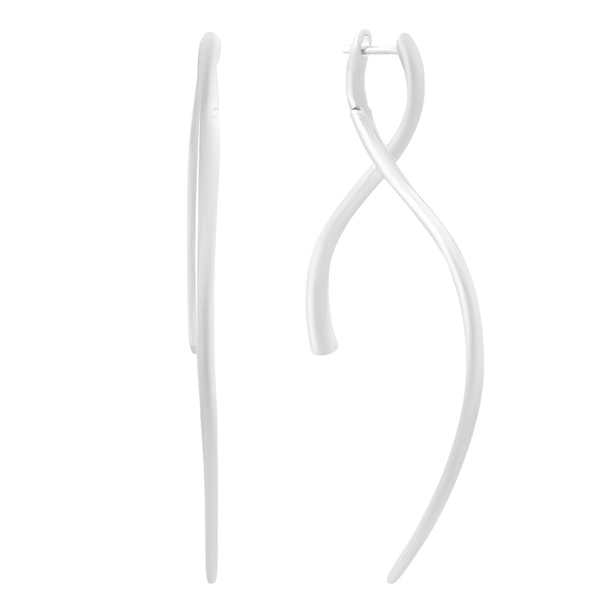 

Серебряные серьги без камней (2198154)