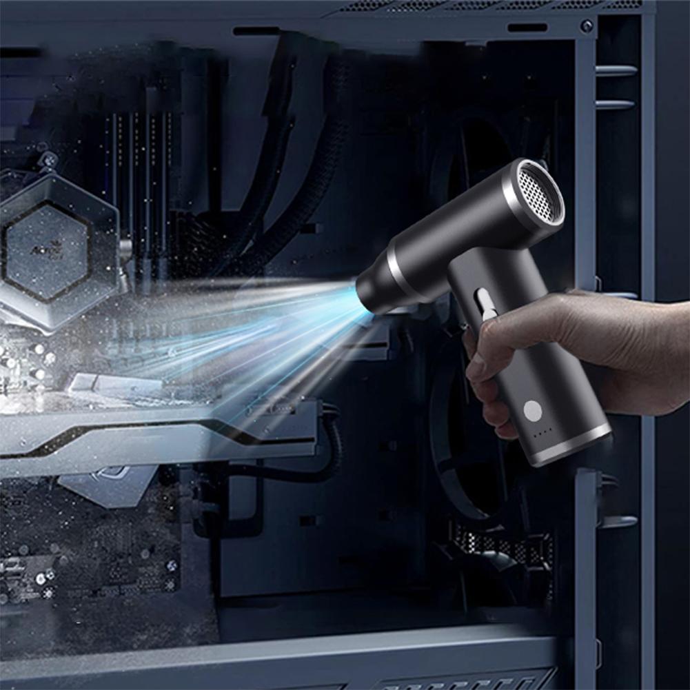 110000PRM Compressed Air Duster Brushless Motor Electric Air Duster 2000mAh Handheld Dust Blower for Electric Devices Cleaning