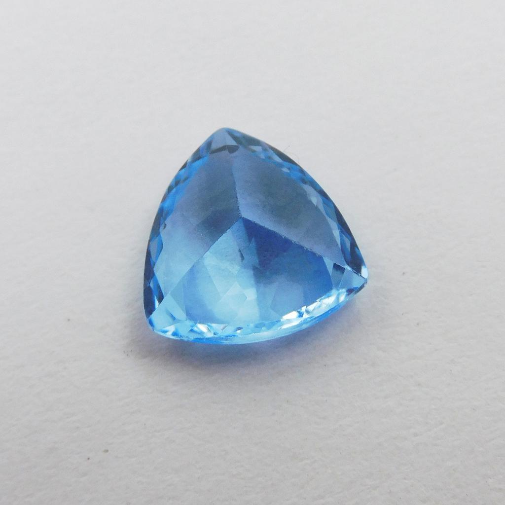 Natural Blue Sapphire Loose Gemstone Trillion Shape 5.70 Ct September Birthstone for Gem Collections