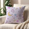 Purple Cartoon style Gentle and Cute cushion cover For Pillow Printing Sofa Decoration Home Car Room Office Nordic Simplicity