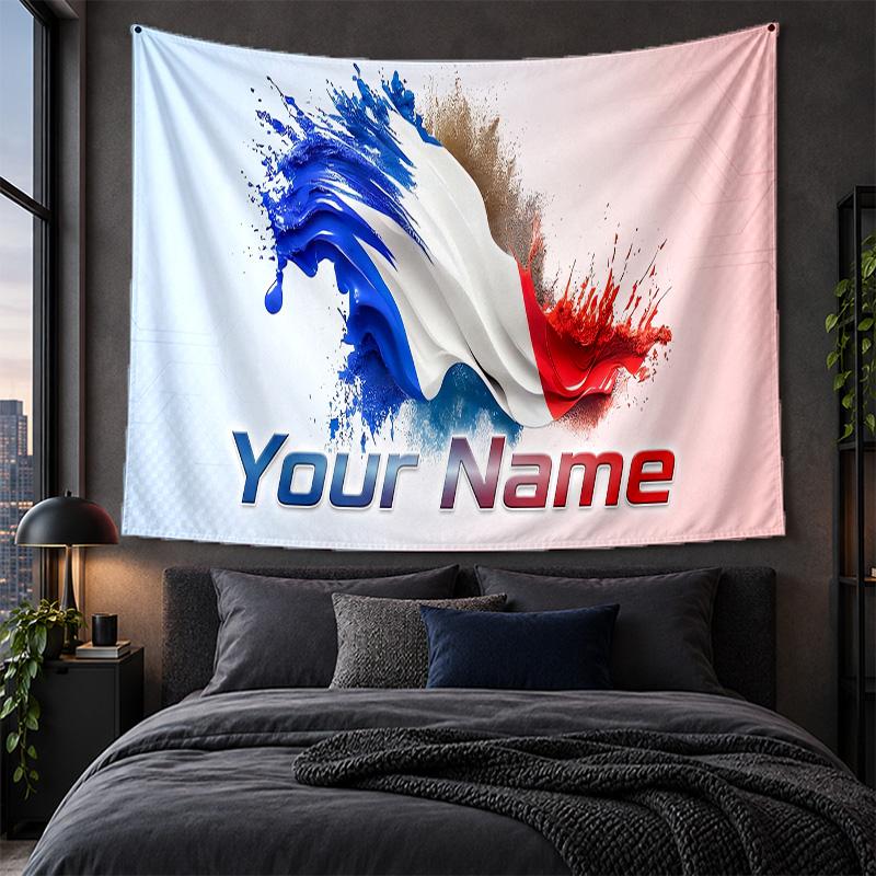 Personalized Tapestry Wall Hanging France National Football Team Pattern Art Background Cloth