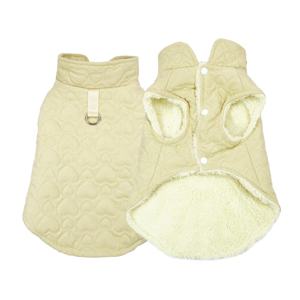 

Pet it new pet cotton clothes velvet autumn and winter dog clothes small dog warm than bear corgi clothes can be towed M