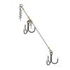 With Screw Pin String Fishing Hook Steel Wire String Rig Hook Fishing Rig Hook  Fishing Tackle