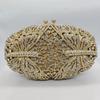 Diamant-Kupplungstasche hohl mit Diamant Damen-Tasche Kristall-Tasche