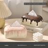 Creamy Ceramic Tissue Box for Living Room