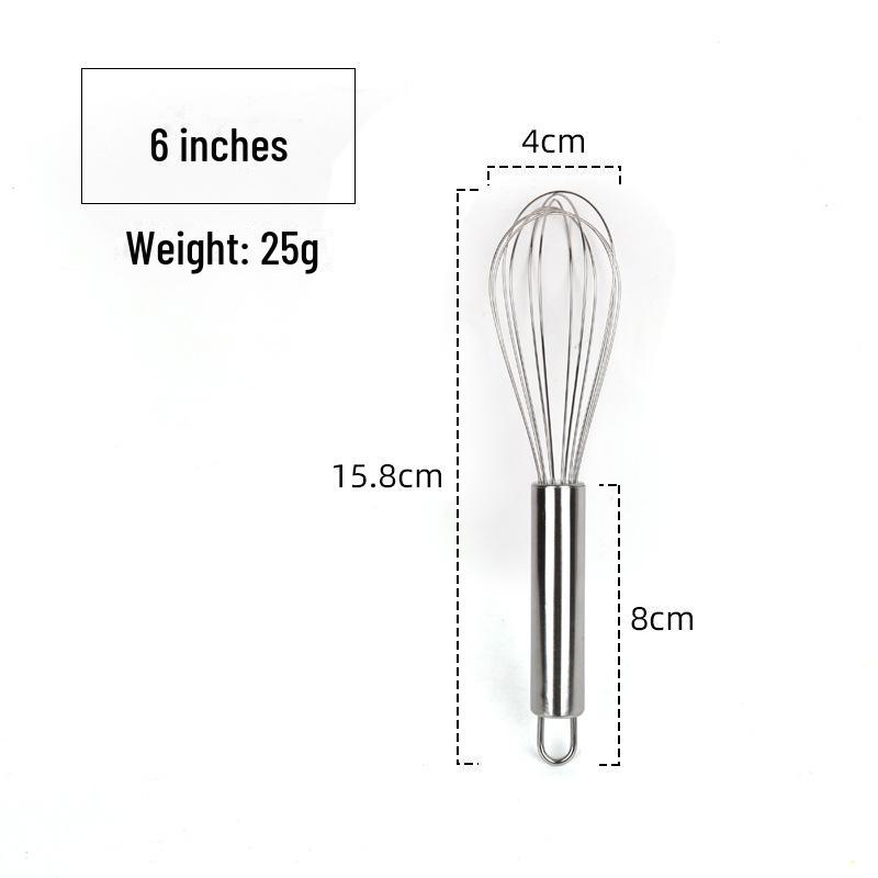 Stainless Steel Semi-Automatic Egg Beater and Whisk for Baking