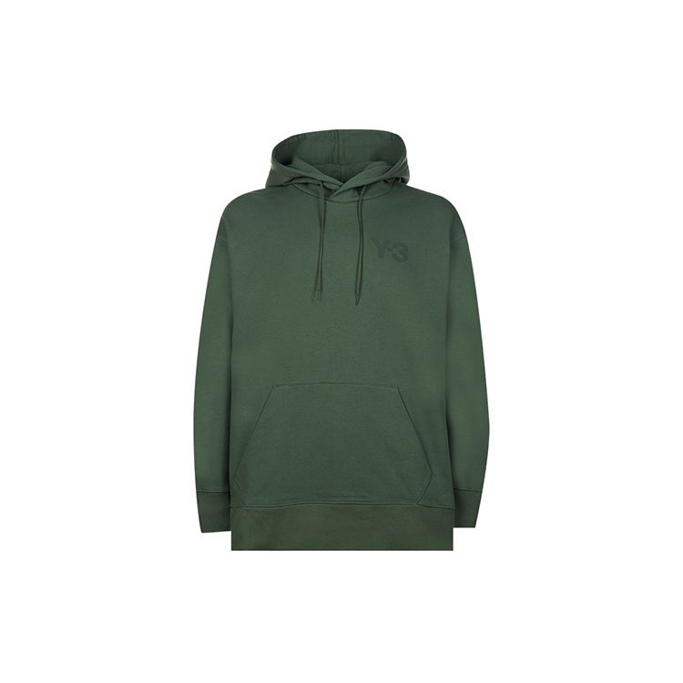 

Y-3 FW21 Men s Logo Embroidered Pullover Sweatshirt Dark Green HF7069 XL
