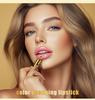 HelloKiss 3-teiliges Farbwechsel-Lippenstift-Set mit Blumeninfusion und Blattgold, einfach aufzutragen und feuchtigkeitsspendend.