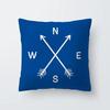 Bedroom Pillowcase Living Room Sofa Car Seat Chair Home Office Waist Cushion Cover Blue Simple Modern Home Decor
