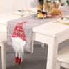 Red Grey Christmas Rudolf Table Runner Rectangular Christmas Decoration  Festival Gift