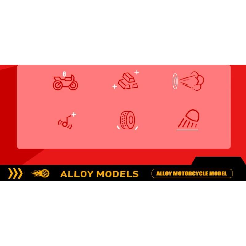 Spray 1/6 Ducati V4S Racing Motorcycle Alloy Diecast Model Car Trendy Indoor Furniture Toys Ornaments Collection Hobbies Holiday