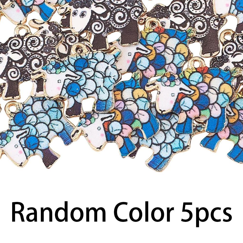 

5/10/15 шт. подвеска из сплава с эмалью в виде овечьей хижины, милая подвеска в виде животного, используется для самостоятельного изготовления браслета, ожерелья, сережек, ювелирных изделий Random Color 5pcs