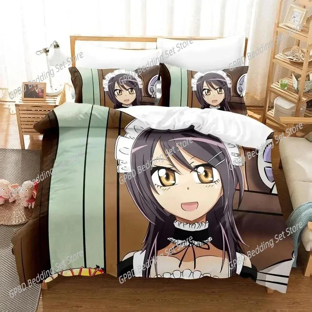 Comforter Anime Kaichou Wa Maid-Sama Usui Takumi Misaki Bedding Set 3D Printed Suitable For Bedroom Kids