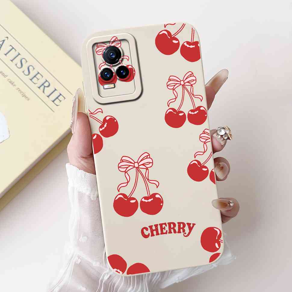 For Vivo V21e 4G V2061 6.44" Case Fashion Painting Soft Silicone TPU Cover For Vivo Y73 2021 V2059 Luxury Flower Cat Phone Cases