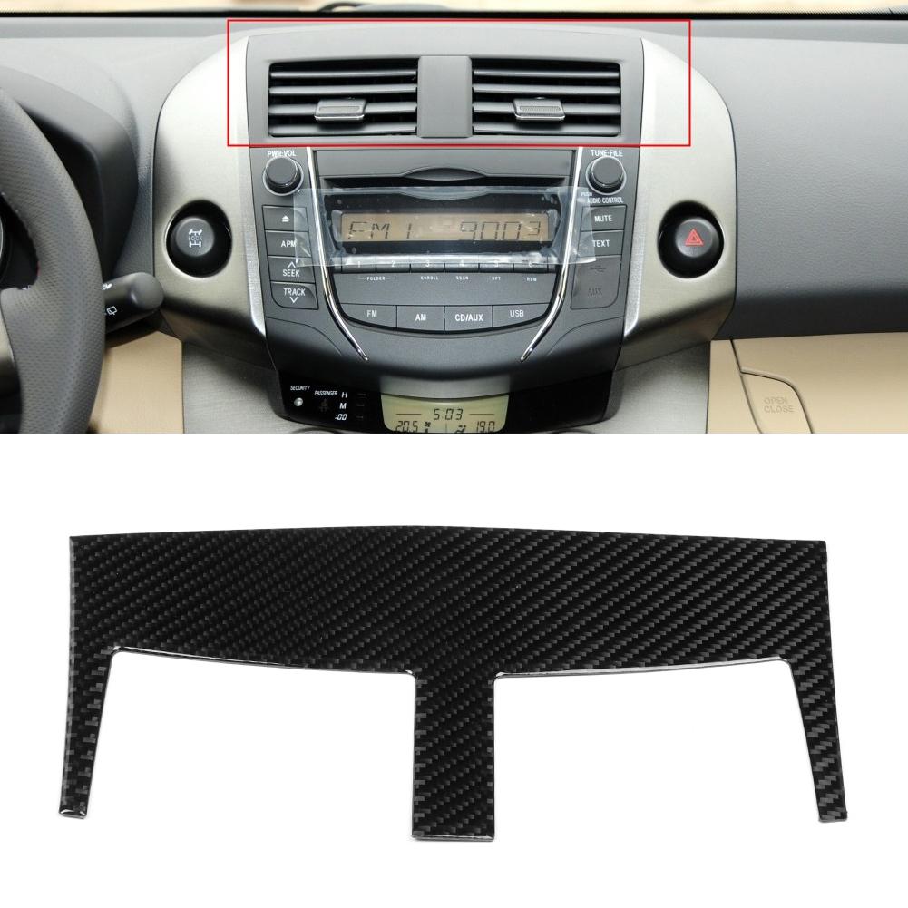 Carbon Fiber Central Control Air Vent Trim Decor Sticker Fits for Toyota RAV4 20062012