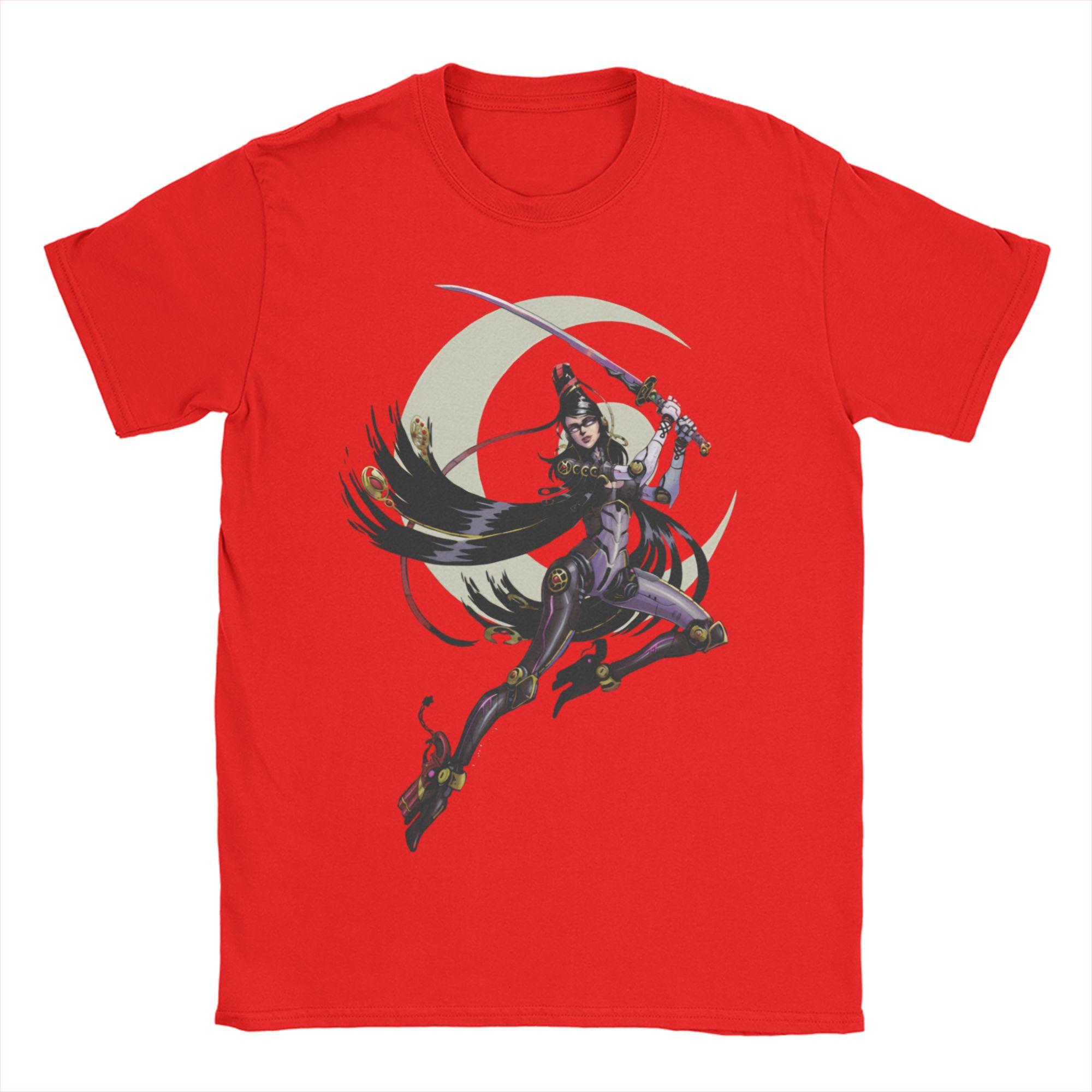 

Leisure Bayonettas TShirts Unisex Round Neck Pure Cotton T Shirt Short Sleeve Tees Gift Clothing S