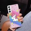 Pink Unicorn Rainbow Phone Case For Samsung Galaxy S24 S25 Edge S26 Ultra S23 S22 S21 Plus S20 FE + Personalized Print Cover Gal