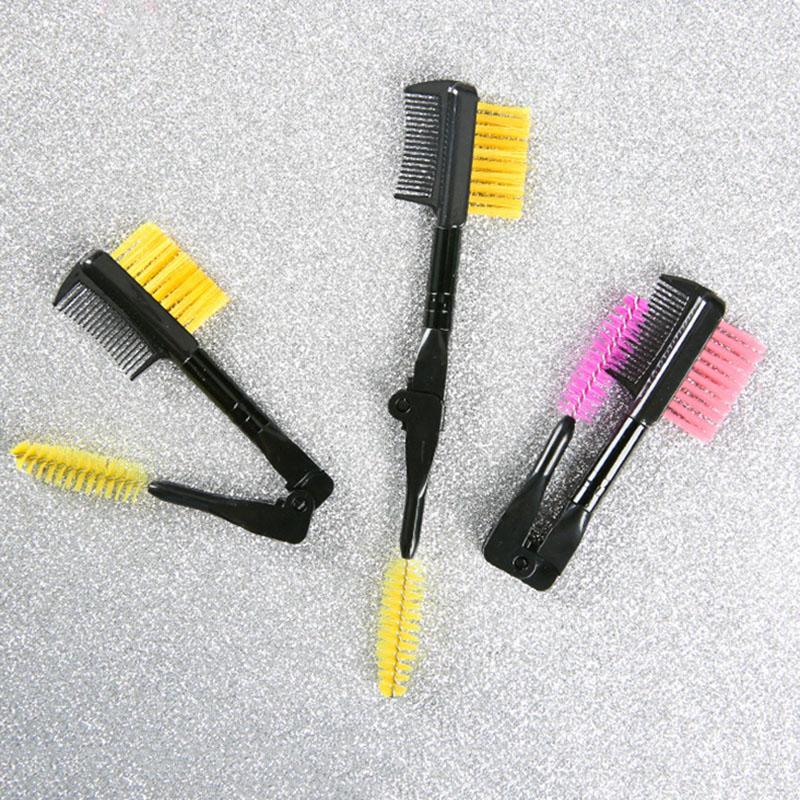 1 Pcs Double Head Foldable Eyebrow Comb Multiple-Purpose Eyebrow Brush Comb Professional Eye Makeup Tool Cosmetic Accessories