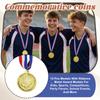 12 Stuks Medailles Met Lintjes, Metalen Onderscheidingsmedailles Voor Kinderen, Sport, Wedstrijden, Feestartikelen, Schoolgebeurtenissen, En Meer