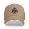 Lebanon Flag Black Symbol Baseball Cap  Unisex Custom DIY Trucker Hat Summer Street Style Kpop Rock Snapback Cap