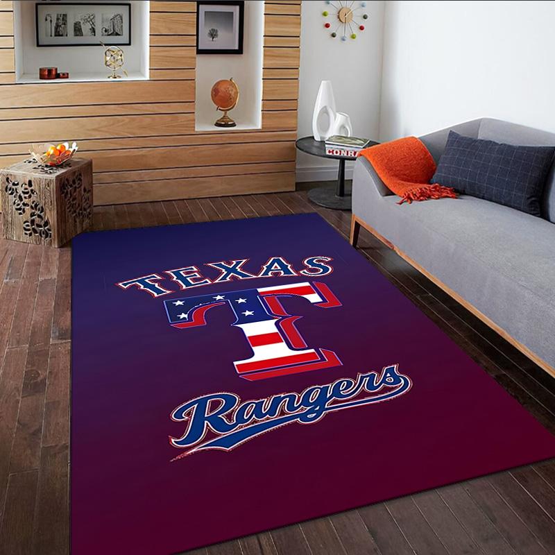 Texas Baseball Carpet, Kitchen Rugs, Yoga Mat, Non-Slip Mats, Rug for Bathroom, Living Room Bedroom, Camping Rugs Christmas Gift