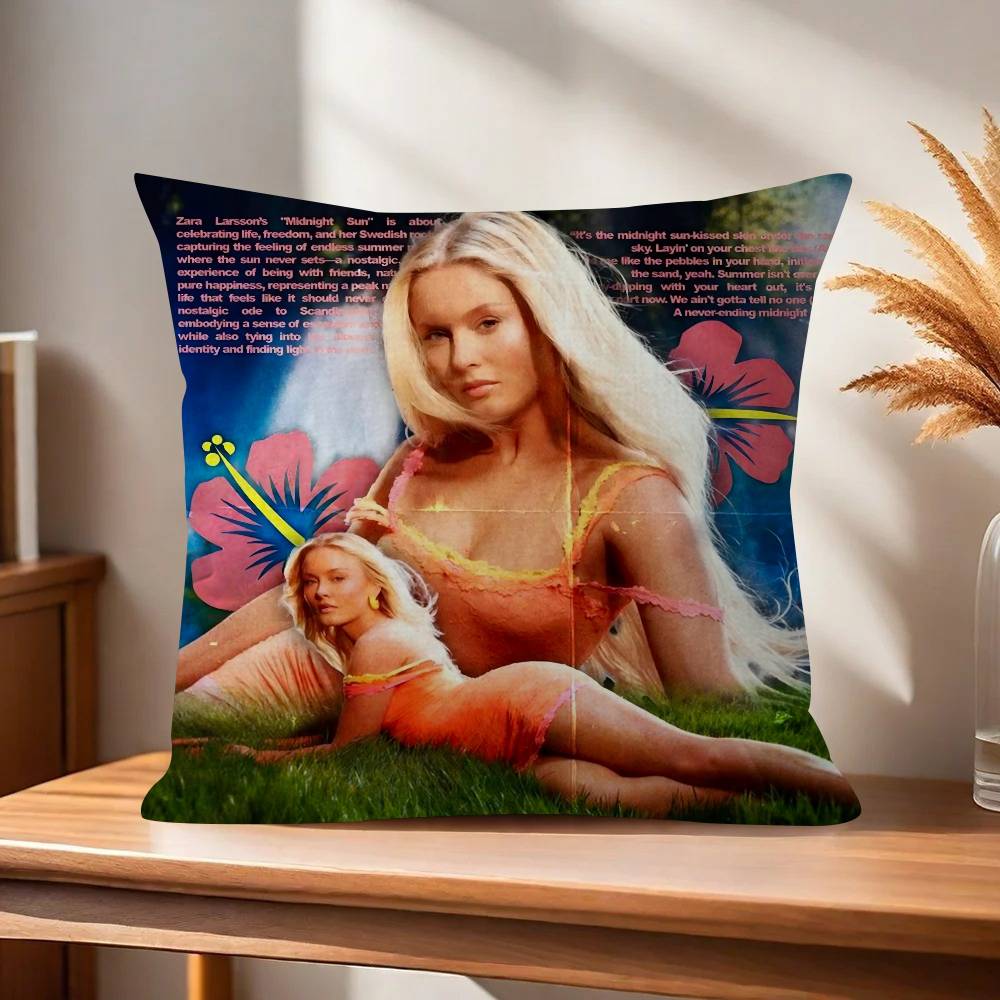 Singer Zara Larsson Midnight Sun Pillow Gift Home Office Decoration Pillow Bedroom Sofa Car Cushion CoverPillow Case