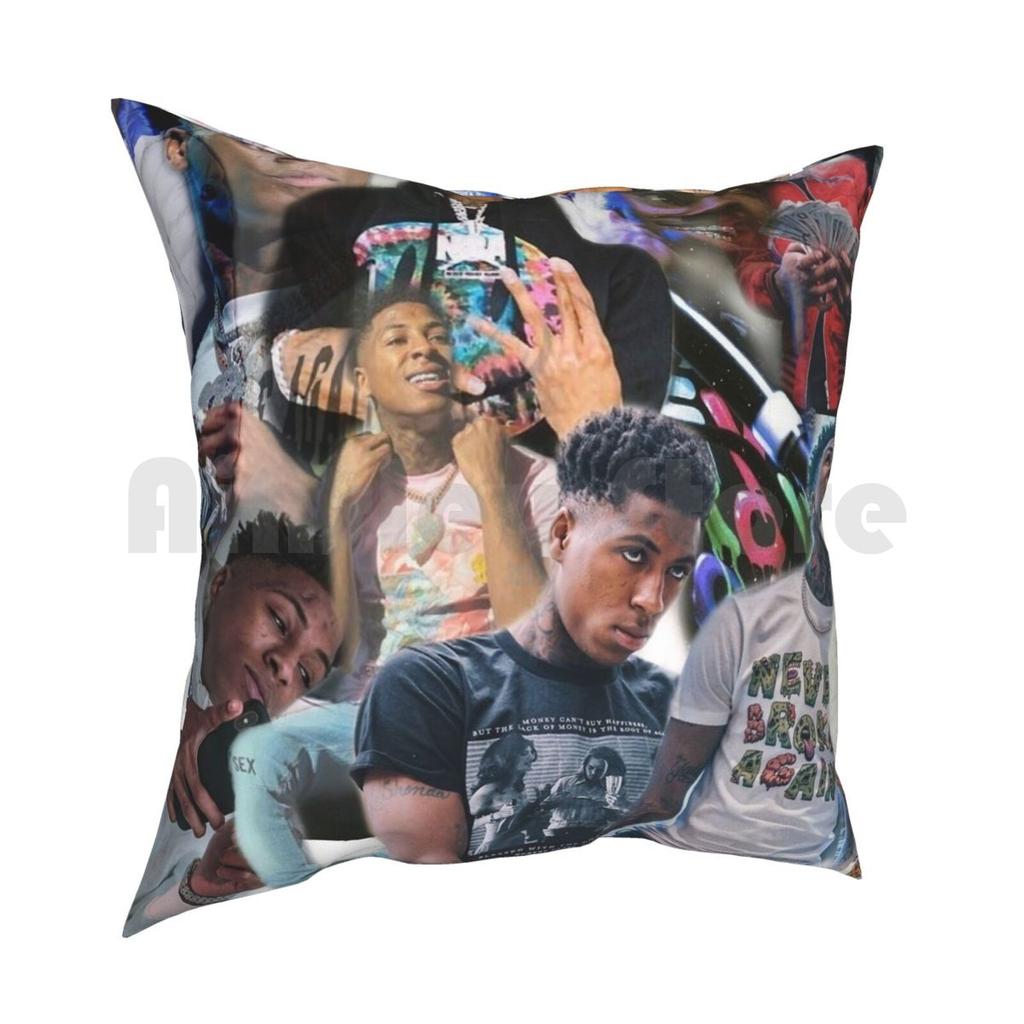 Youngboy Pillow Case Printed Home Soft Throw Pillow Young Boy Never Broke Again Kt Four K Trey Rapper Lil Baby Lil Uzi