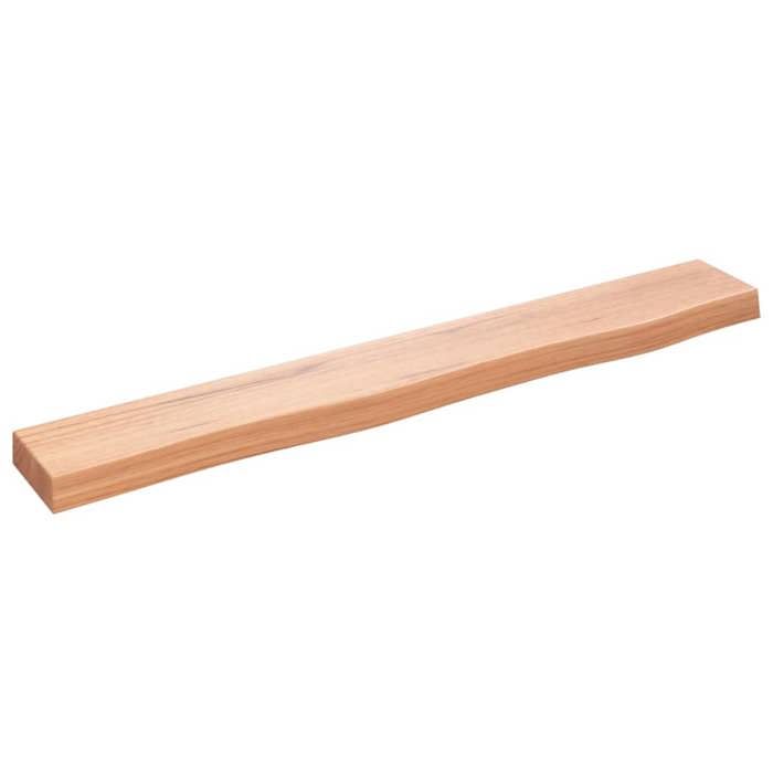 VidaXL Wall Shelf Light Brown 80x10x4 Cm Solid Treated Oak Wood 363657
