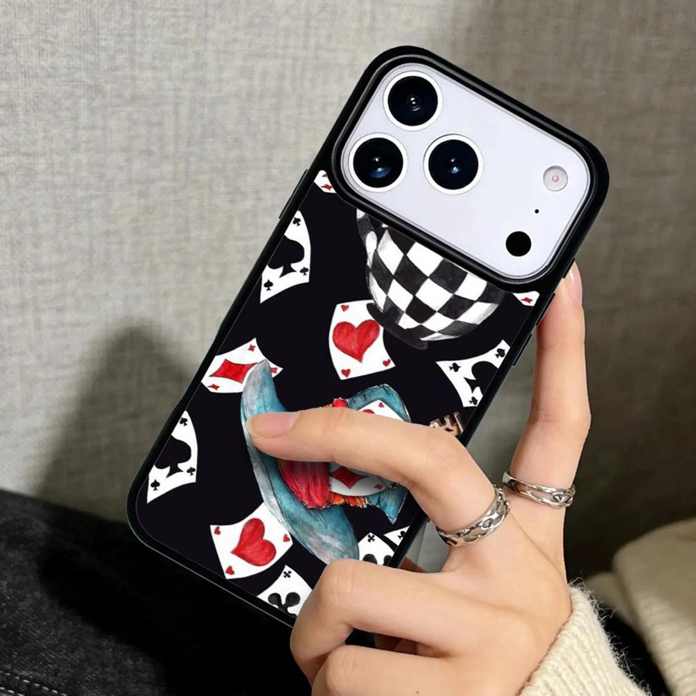 Capa Case for iPhone 17 Air 16 Pro Max 15 Plus 11 13 Mini 14 12 Back Phone Cover Poker Playing Card