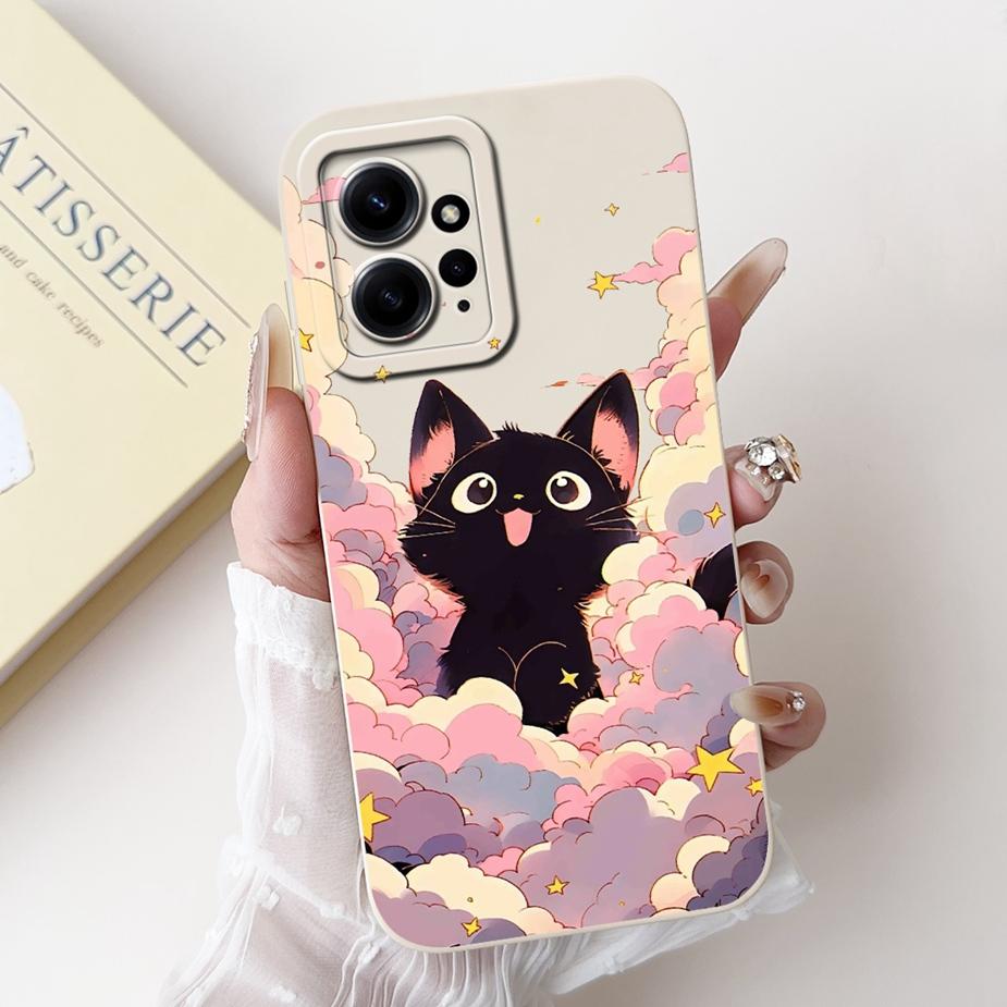 Per Custodia Xiaomi Redmi Note 12 4G Note12 5G Carina Coniglio Cartone Animato Cover Morbida TPU Custodia per Telefono Per Xiaomi Redmi Note 12 Pro Plus Guscio