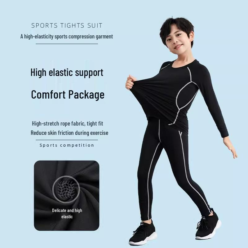 Kinder Schnelltrocknende Sport-Basisschicht: Body für Basketball, Fußball und Fitness - Ideal für Herbst/Winter.