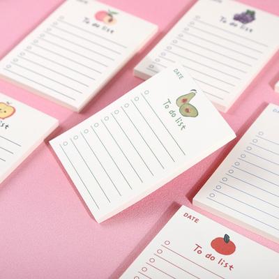 Gift Cute Fruit Bear Note Book 50 Pages Ins Style Draft Paper Girly Heart Small Notebook Message Memo Pad Kawai Stationery