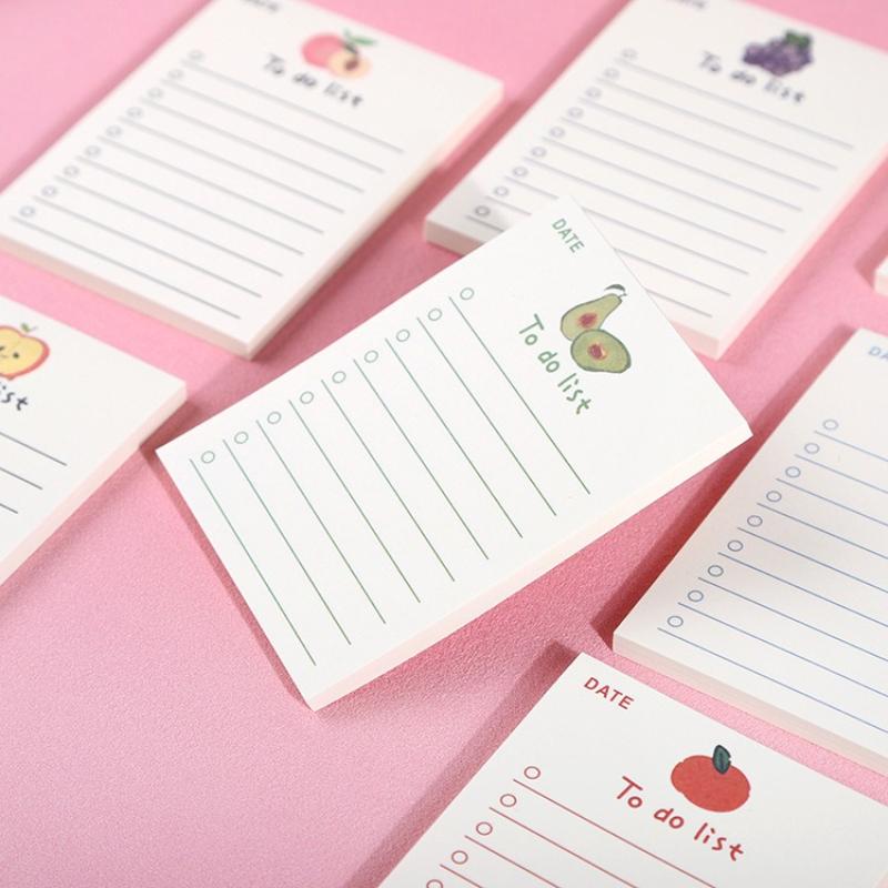 Gift Cute Fruit Bear Note Book 50 Pages Ins Style Draft Paper Girly Heart Small Notebook Message Memo Pad Kawai Stationery