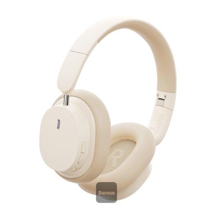 Baseus Bowie D05 Wireless Bluetooth Headset Foldable HiFi Stereo Music Headphone Creamy