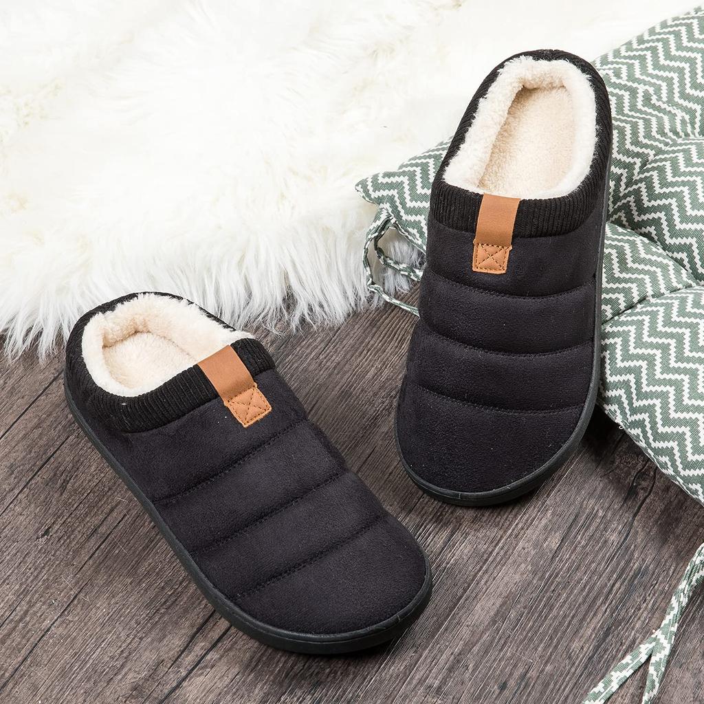 Ranberone Winter Room Lightweight Cotton Slippers with Boa Large Wear Men's Slippers, Shoes, Warm, Lining, Non-Slip, Sizes, Indoor/Outdoor