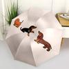 1pc Dachshund Puppy Automatic Open/Close Exquisite Umbrella - Compact Travel Umbrella, 8-Rib Heavy-Duty Construction, Ideal Gift, Outdoor Ac