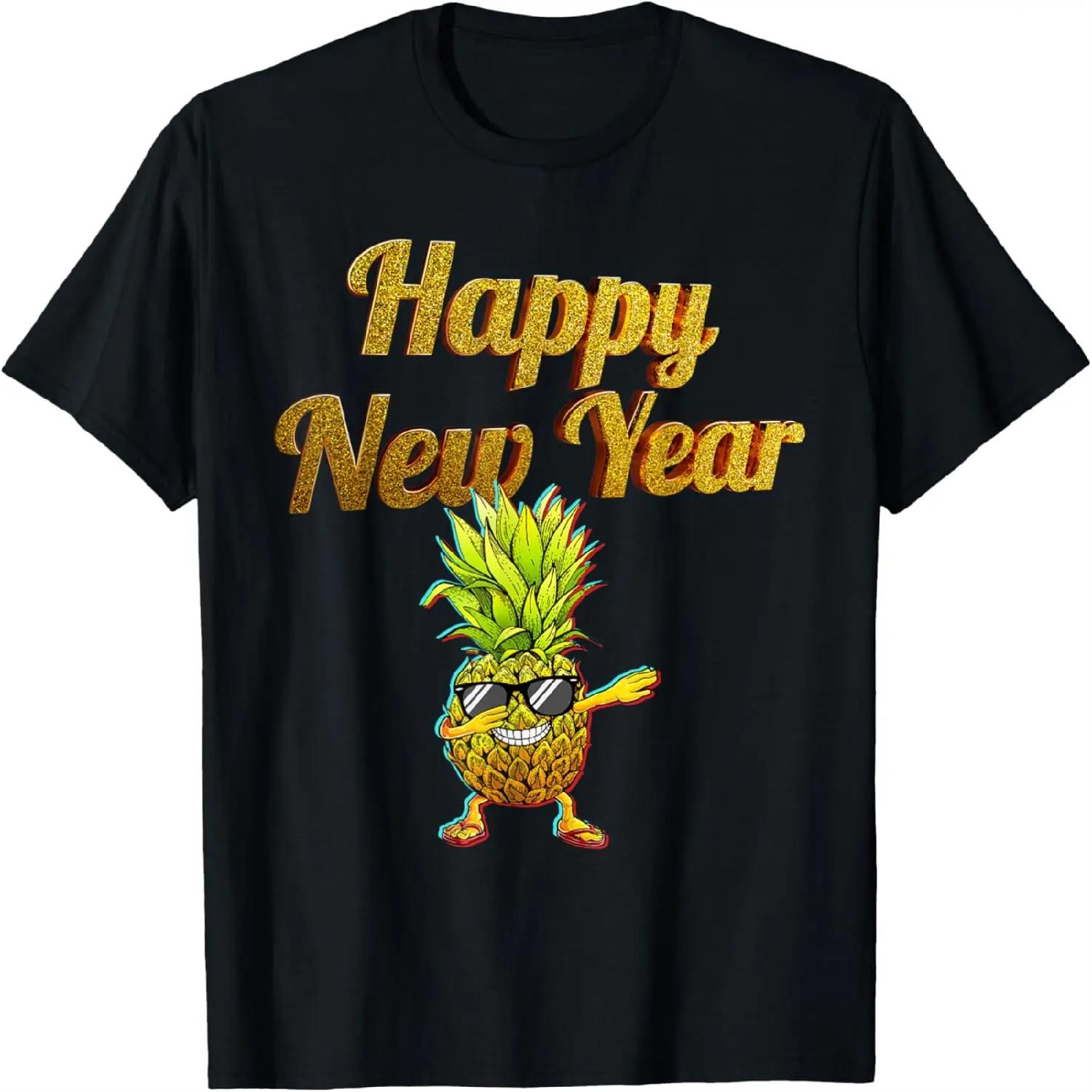 New-Year Dabbing Pineapple Swinger Lifestyle T-Shirt XXXXXL разноцветный
