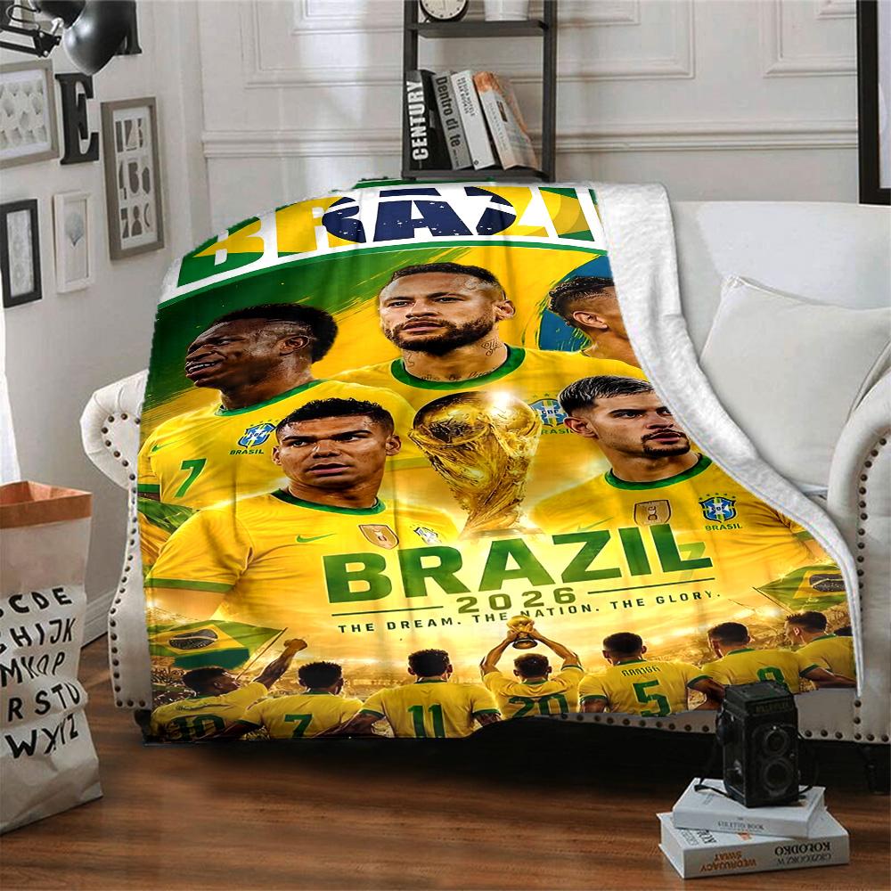 1pc Neymar11 Blanket, Gift, for Men and Women, Soft Blanket, Good for Sofa Bed Couch Travel, Lightweight Flannel Blanket