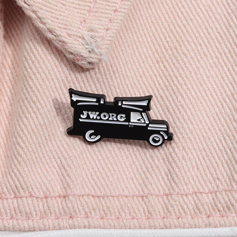 JW ORG Enamel Pins Custom Creative Cartoon Brooches Lapel Badges Funny Jewelry Gift for Kids Friends